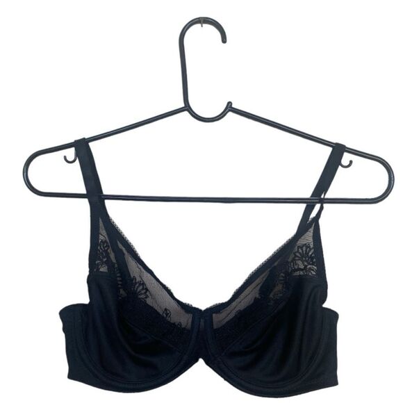 Soma SZ 34D black lace bra - Picture 1 of 3